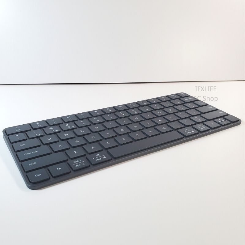 IFXLIFE Wireless Bluetooth Keyboard Rechargeable Metal Frame Slim Full ...