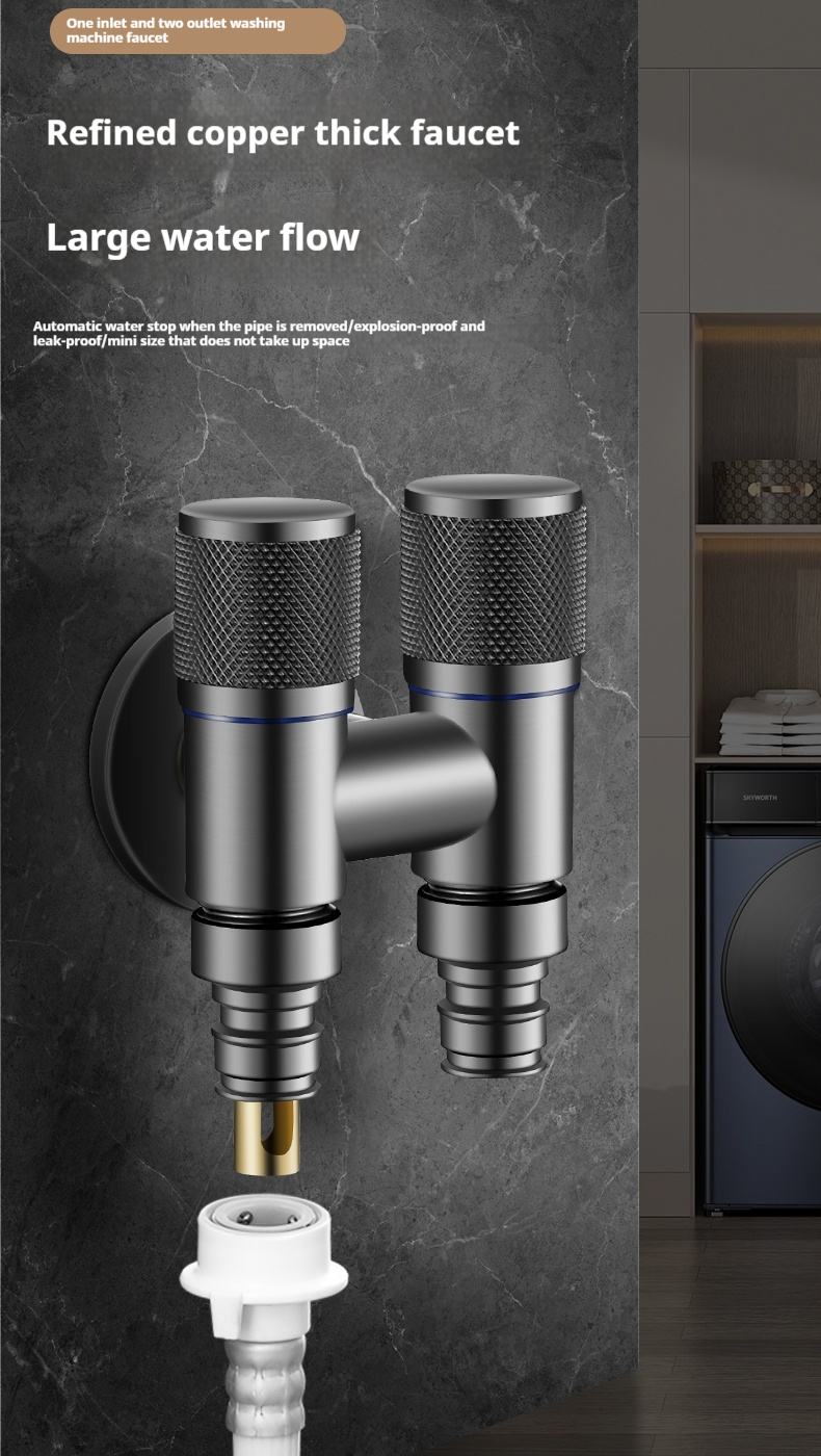 [Ready Stock] Washing Machine Faucet Automatic Water Stop Valve