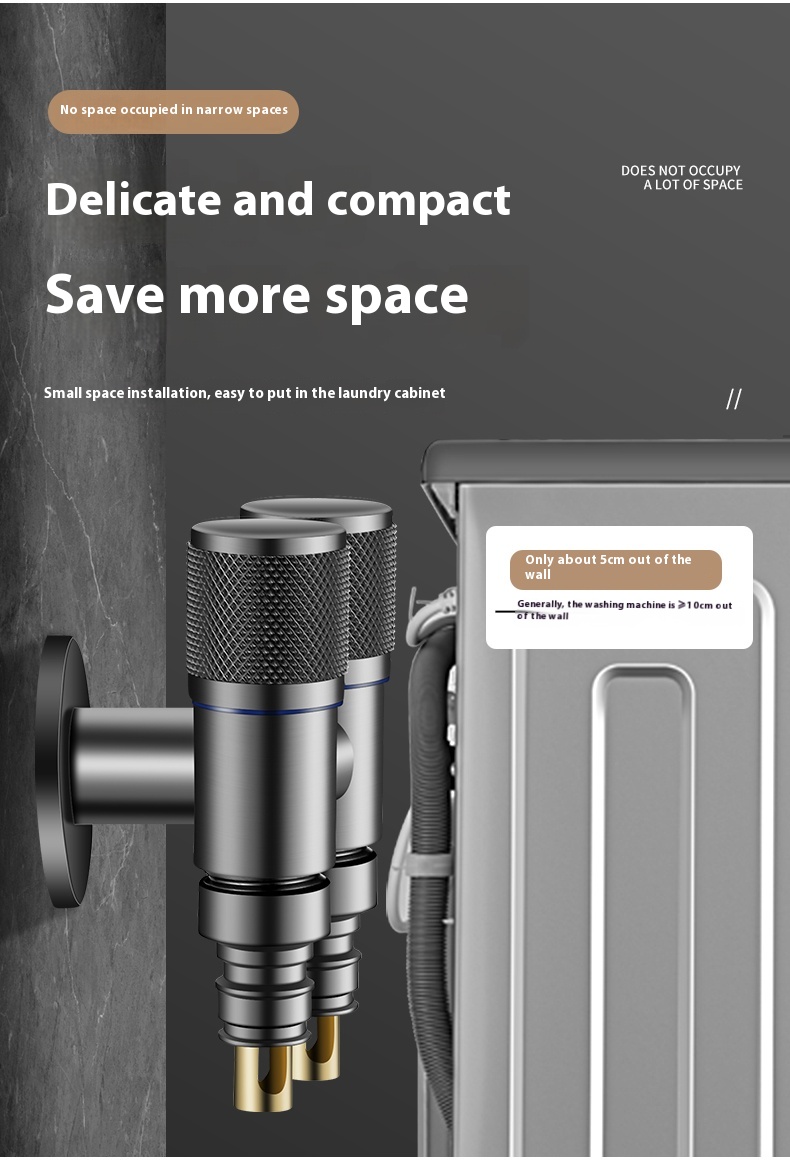 [Ready Stock] Washing Machine Faucet Automatic Water Stop Valve