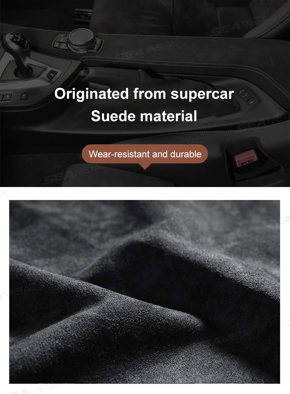 SEAMETAL Car Seat Headrest Hook Universal Hidden Car Hook Suede Metal