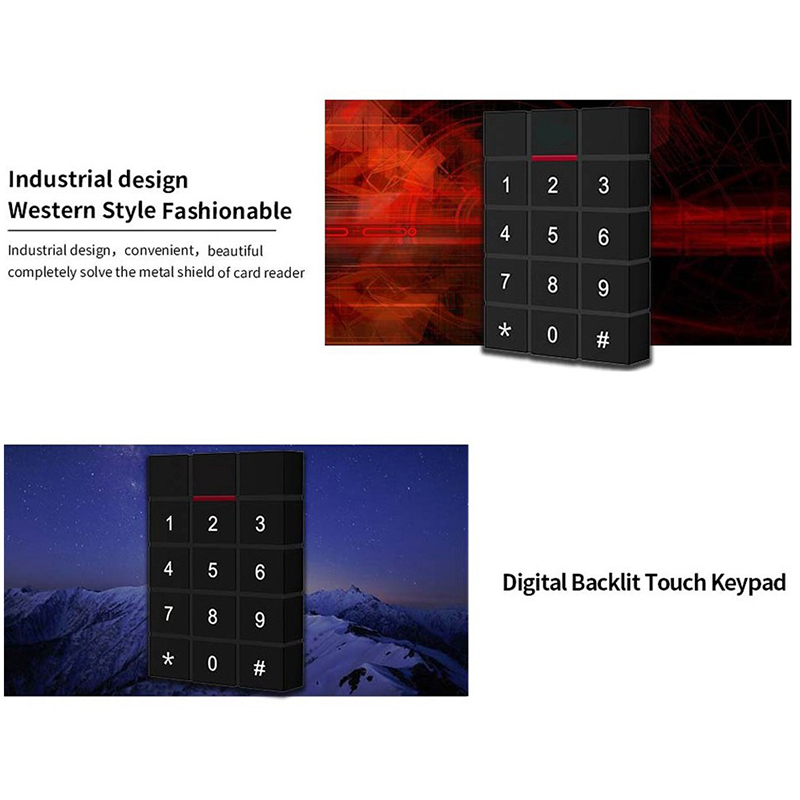 Standalone Digital Panel Touch Access Control Keypad with Wiegand 26 ...