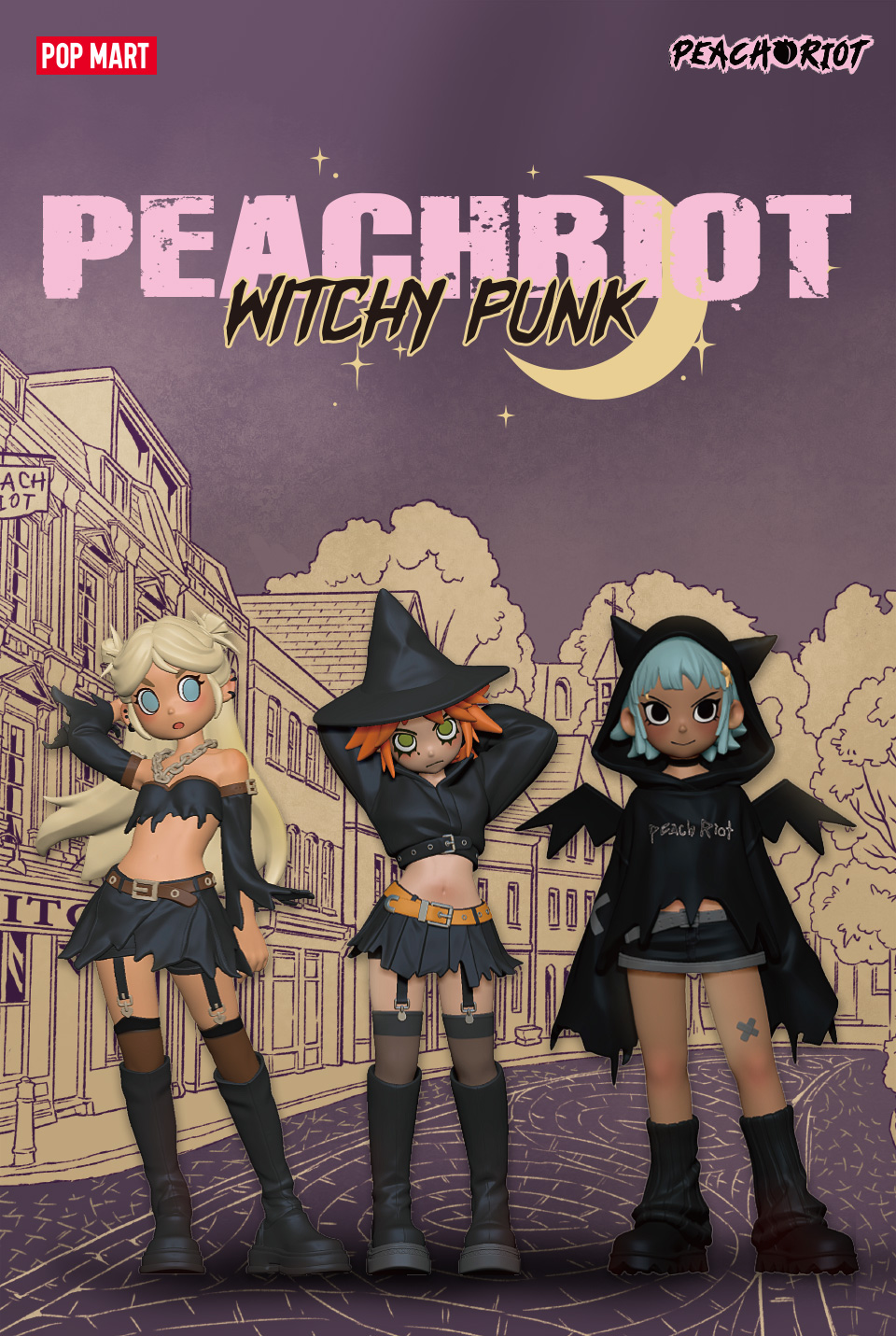 POP MART Peach Riot Witchy Punk Figures | Shopee Malaysia