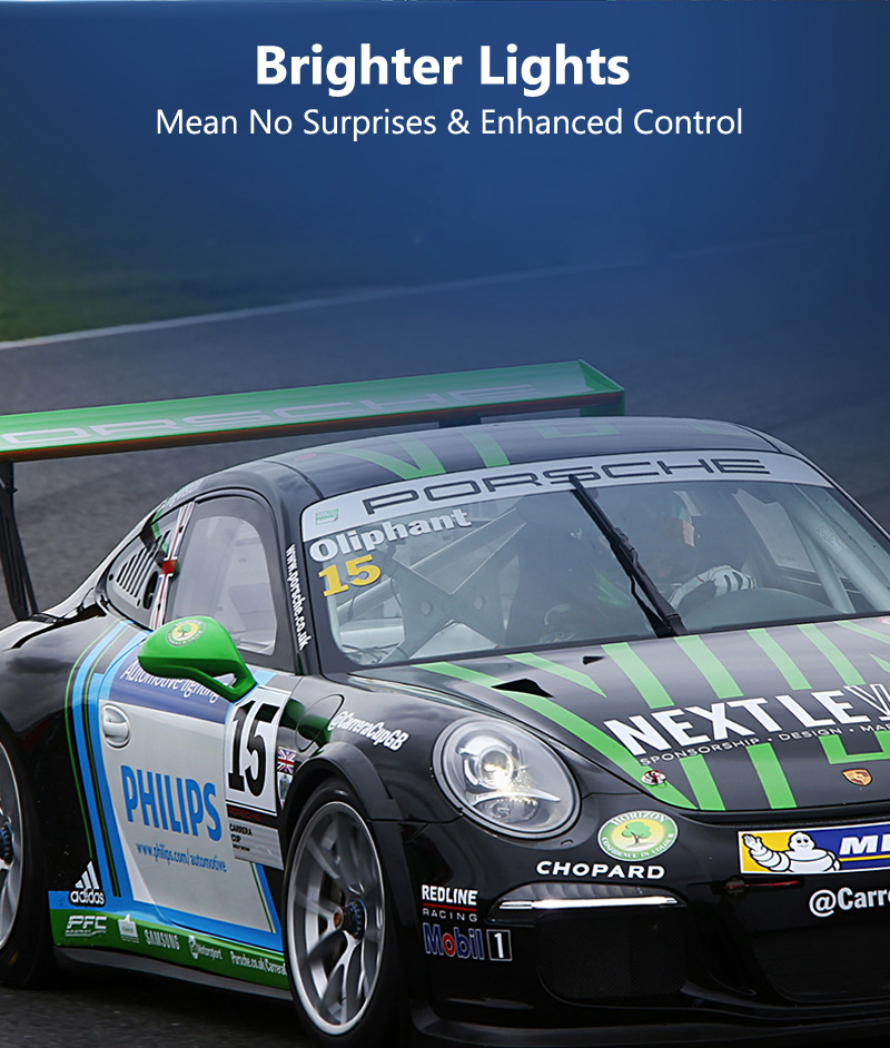 Philips Racing Vision GT200 H4 H7 12V 3500K +200% Brighter Light Car ...