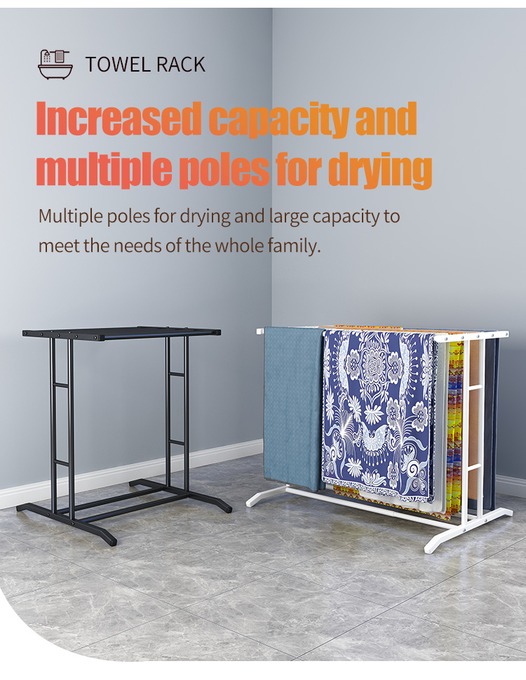 [Malaysia Spot]clothes rack/hanger sejadah/Adjustable towel rack ...