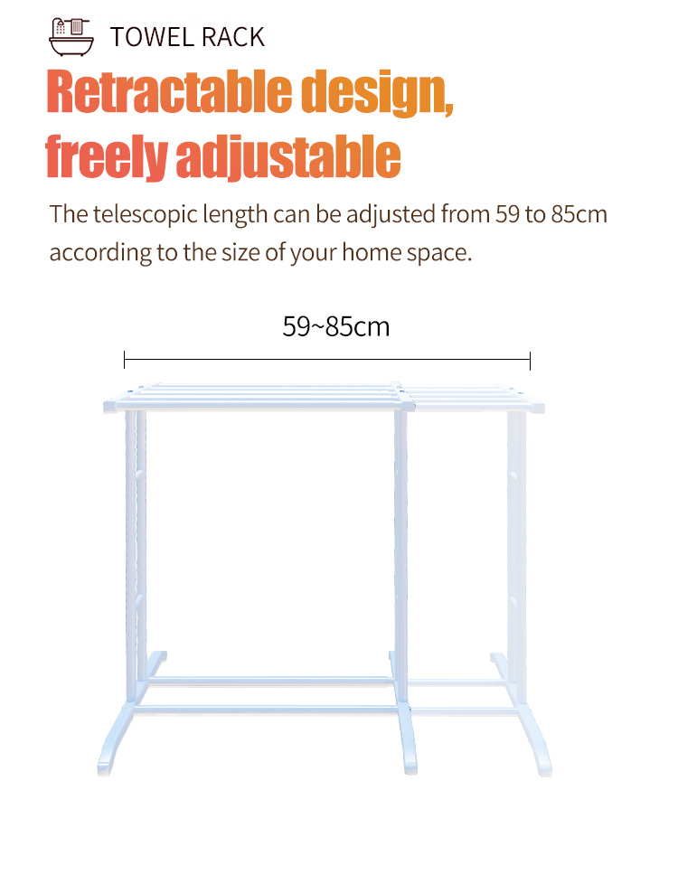 [Malaysia Spot]clothes rack/hanger sejadah/Adjustable towel rack ...