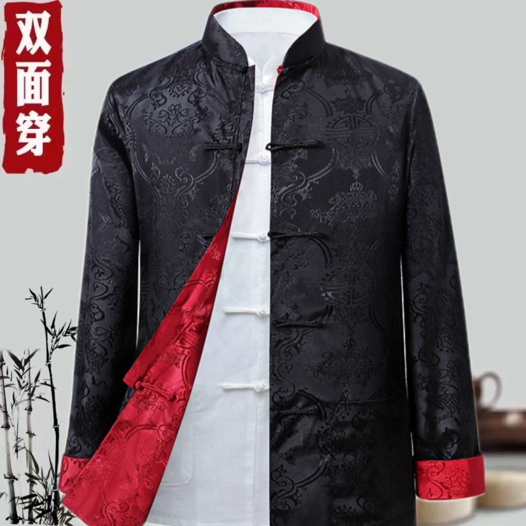 唐装双面穿上衣男士长袖外套Chinese Suit Men#tang suit man#唐裝男裝上衣#中國風男裝#中國風男裝衬衫#漢服 男裝漢 ...