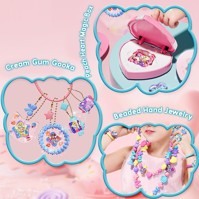 254PCS 3D Magic DIY Sticker Machine Kids Keychain DIY Tools Magic Book ...