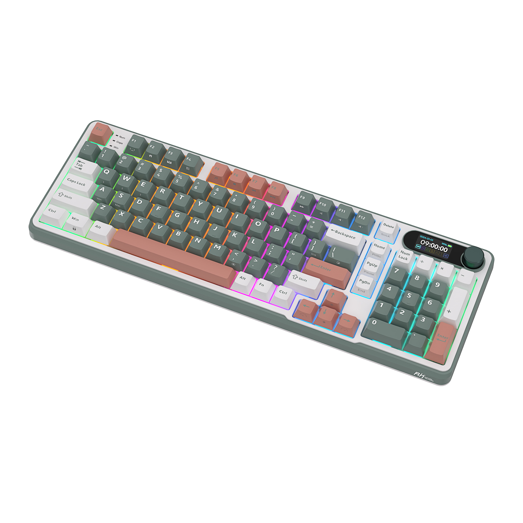 Royal Kludge RK S98 RK R75 Keycaps 98 Key 81 Key Mechanical keyboard
