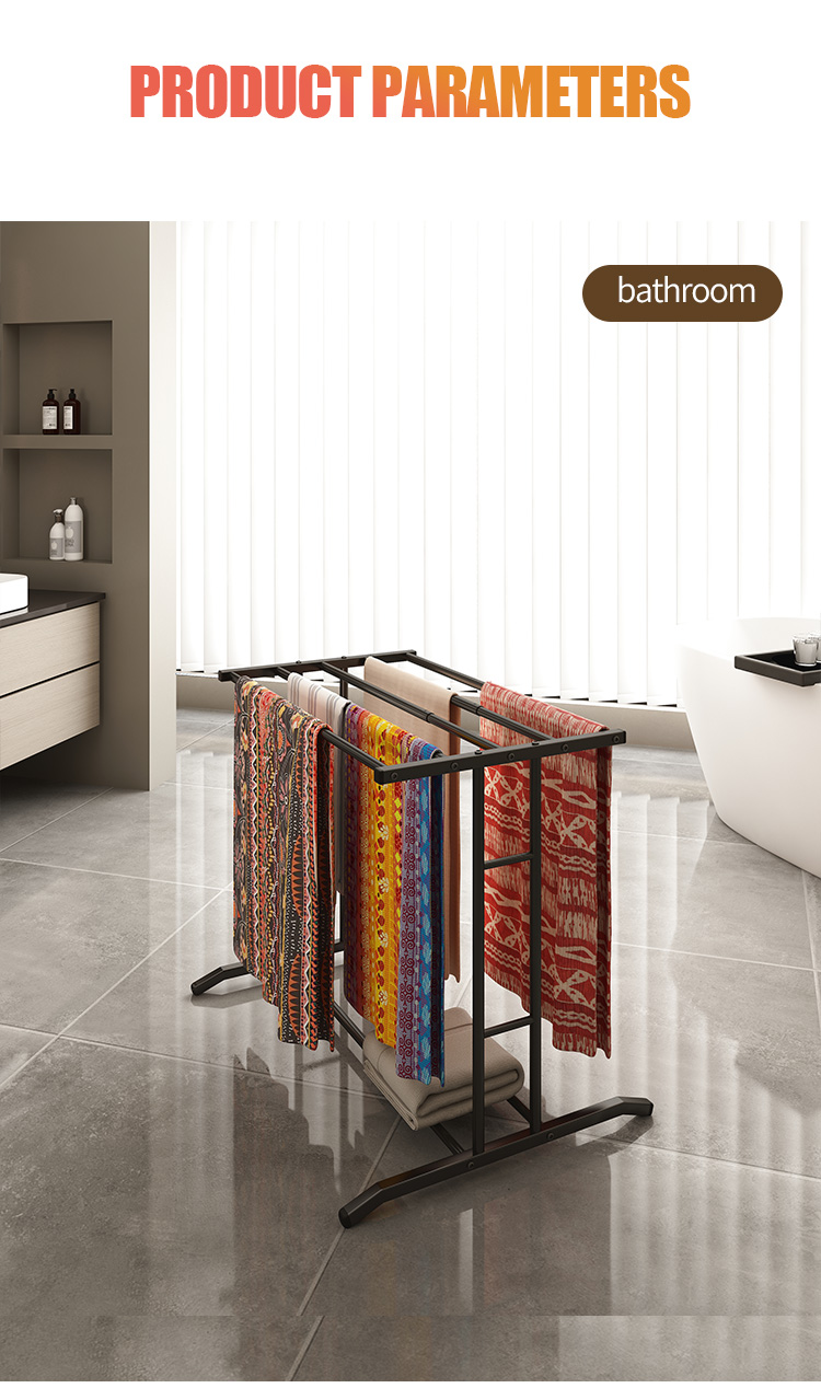 [Malaysia Spot]clothes rack/hanger sejadah/Adjustable towel rack ...