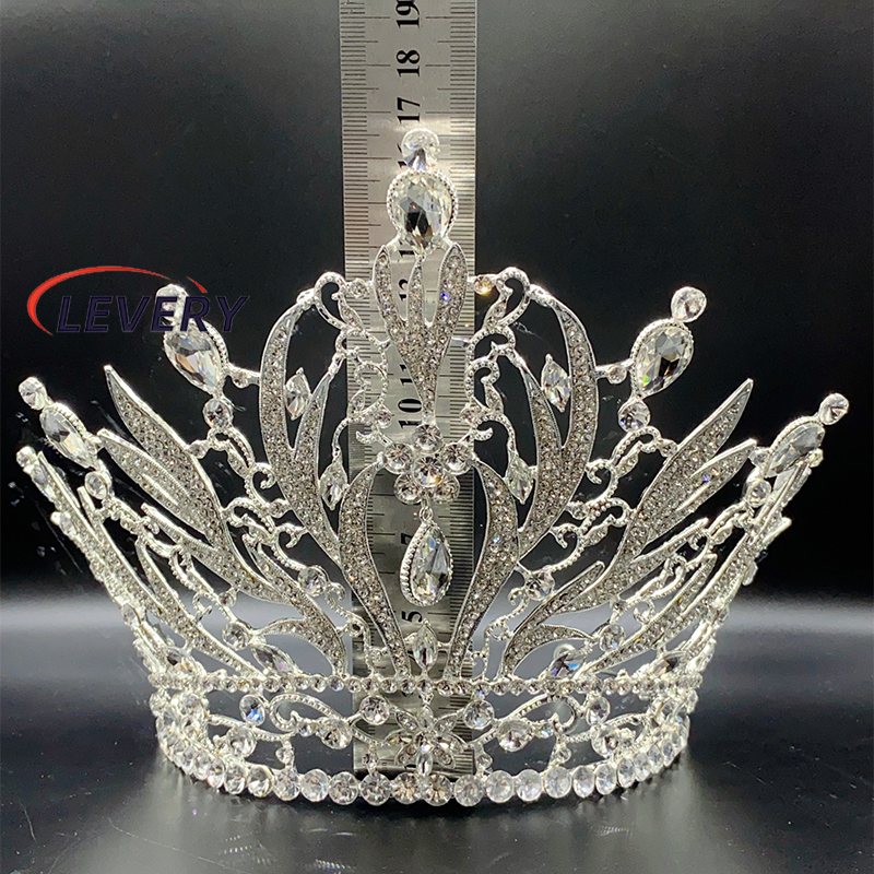 Levery Bride Crown Hair Accessories Beauty Pageant Stage Show Baroque ...