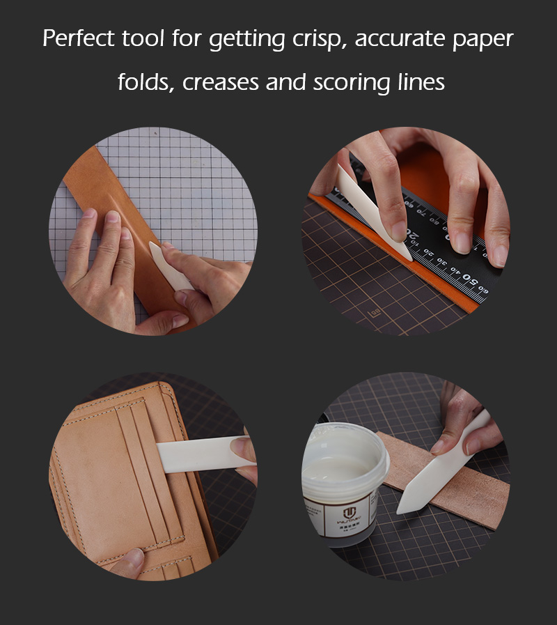 WUTA OX Bone Real Cow Bone Folders Tools For Scoring Folding Creasing ...