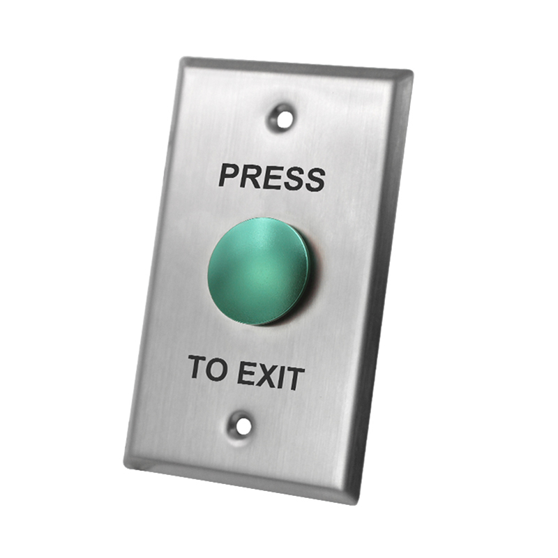 Press To EXIT Green Dome Mushroom Exit Button for Release Door Push ...