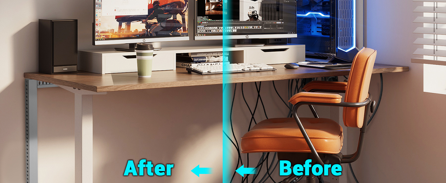 【Ready Stock】Cable Management Raceway for Desk, Open Slot Wiring ...