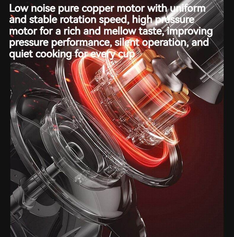 2024 Electric Coffee Grinder Portable Grinder 1250mA USB Charging