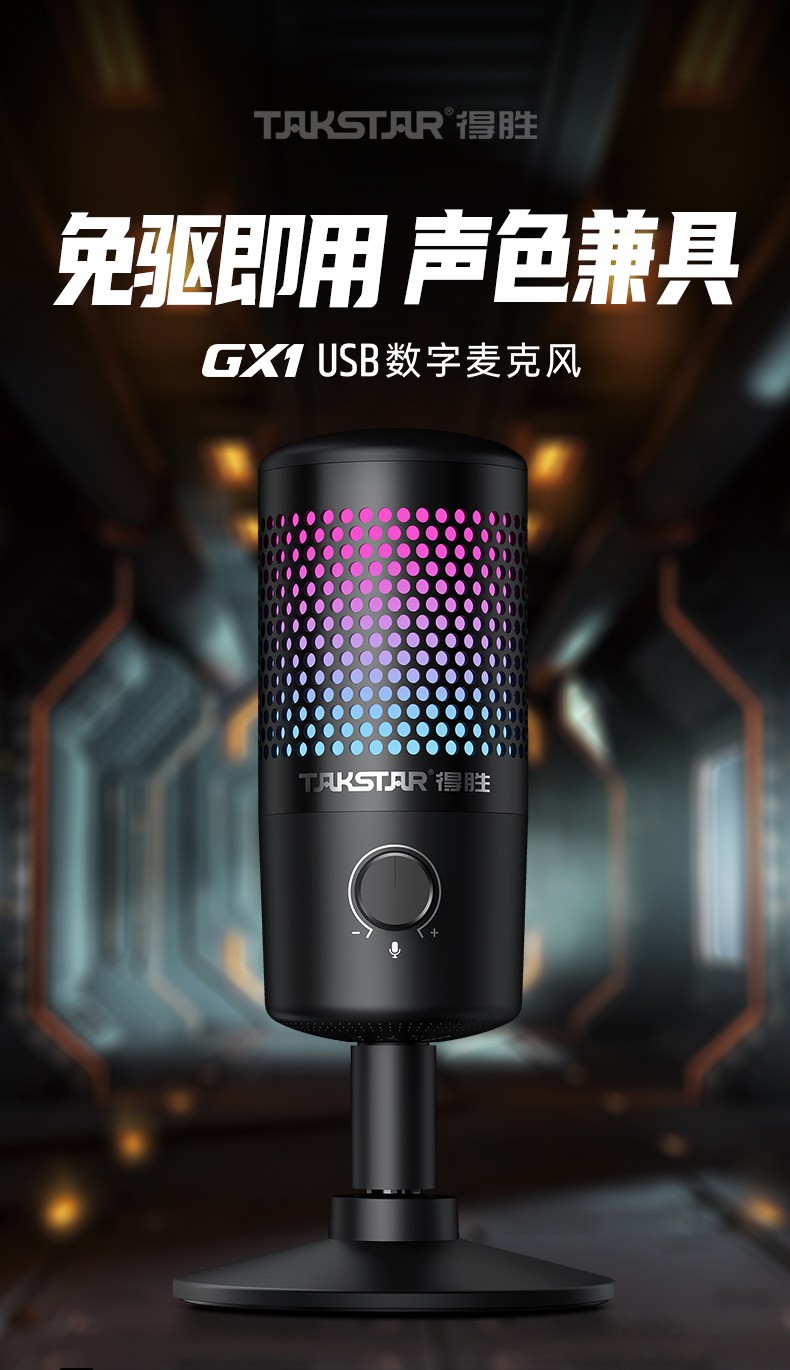 Takstar GX1 condenser microphone, dedicated USB microphone for computer ...