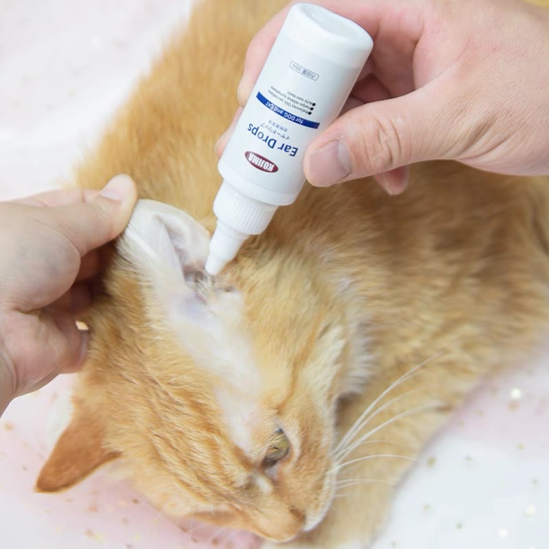 KOJIMA Pet Ear Drops Prevent Ear Mites/Removing Earwax Cleaning Water ...