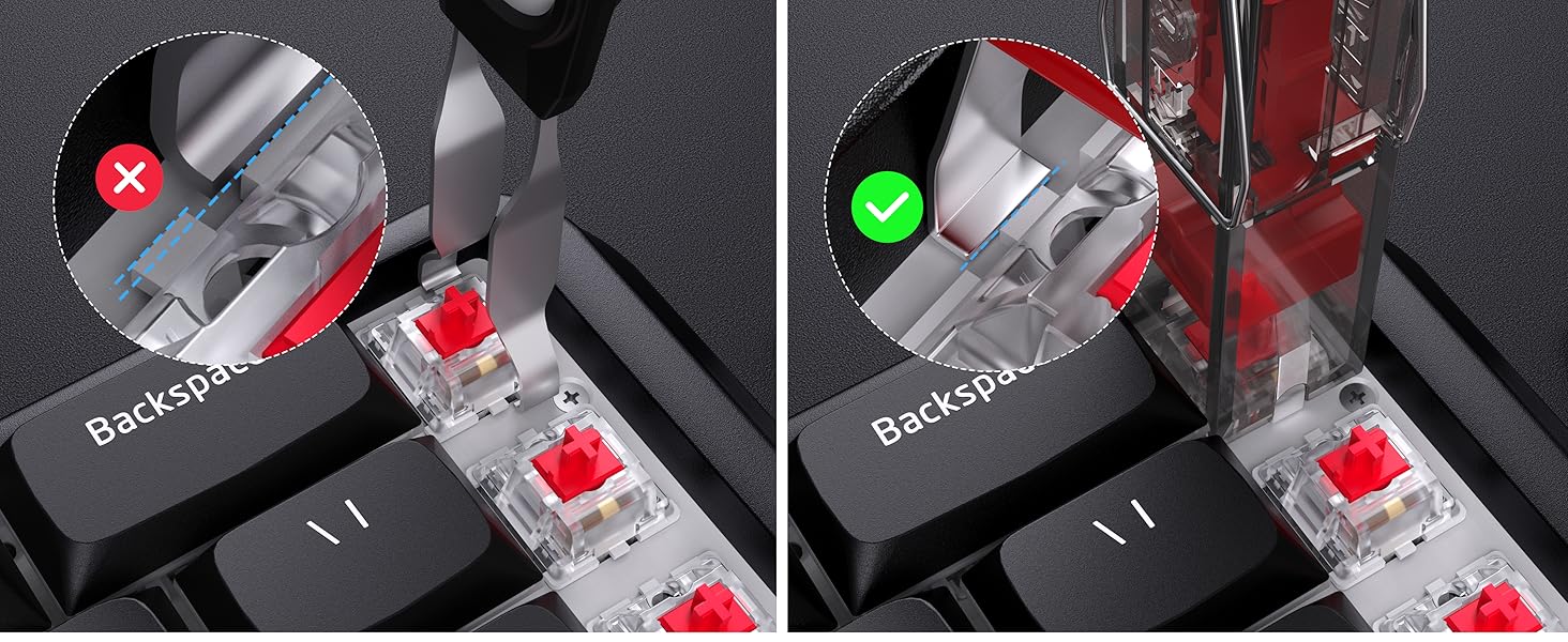 2-in-1 Switch Puller Keycap Puller for Mechanical Keyboard Easily ...