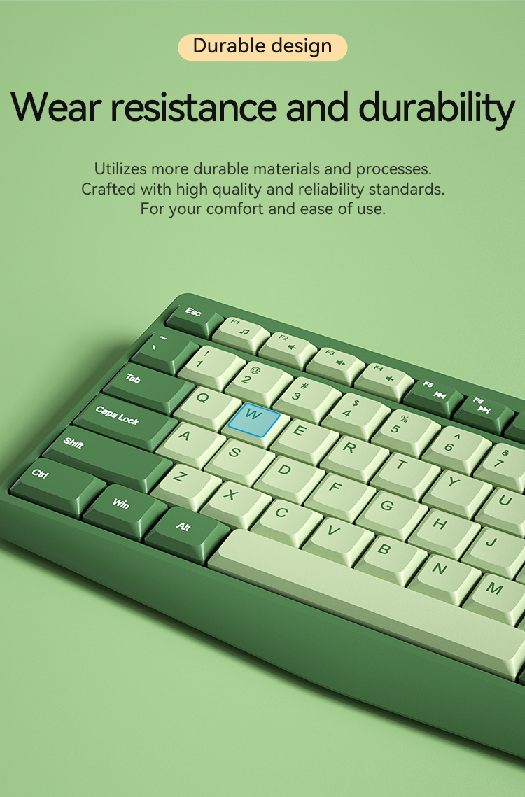 B.O.W 106 Keys Ergonomic ABS Curved Wired Keyboard K160U | Shopee Malaysia