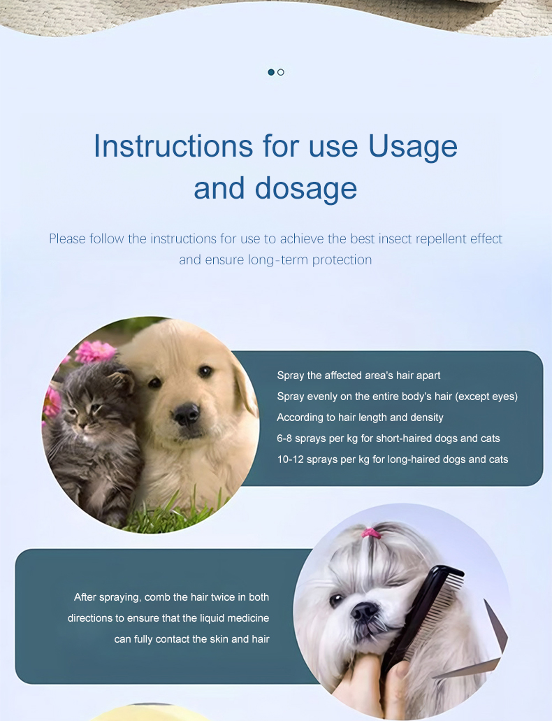 Dr.WR Dog Cat Flea & Tick Killer Spray Ubat Kutu Kucing100ml Outdoor