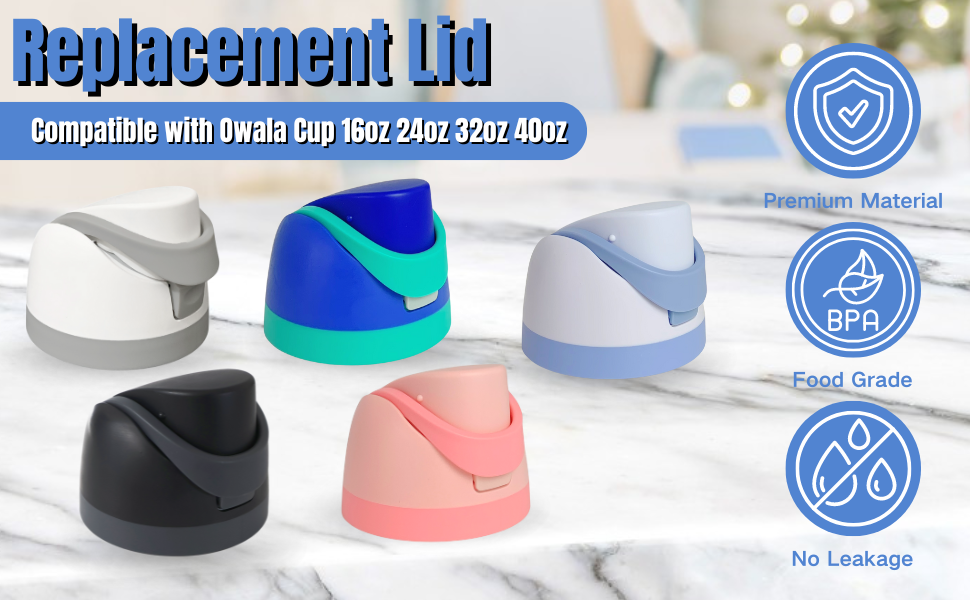 Replacement Cap for Owala Freesip, One Button Water Bottle Top Lid ...