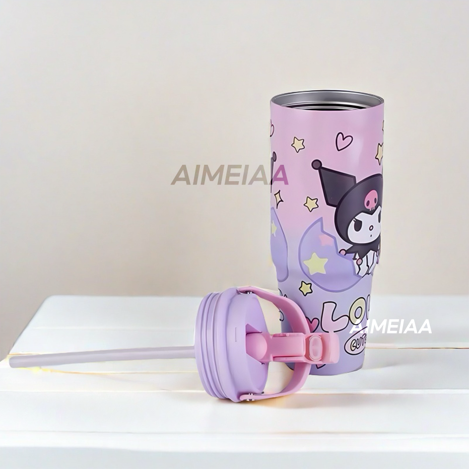 24h-890ml-sanrio-kawaii-melody-kuromi-cartoon-vacuum-insulated