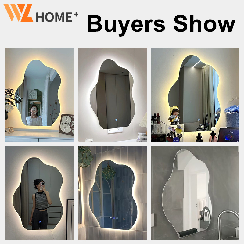 Cermin Bilik Mandi LED Mirror Bathroom Mirror With Defog Function Cloud ...