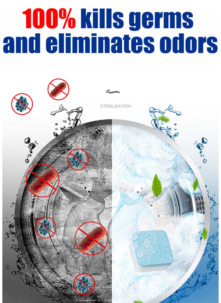 Removes 10 years of dirt Washing machine cleaner 24PCS 洗衣机爆氧粉sabun cuci