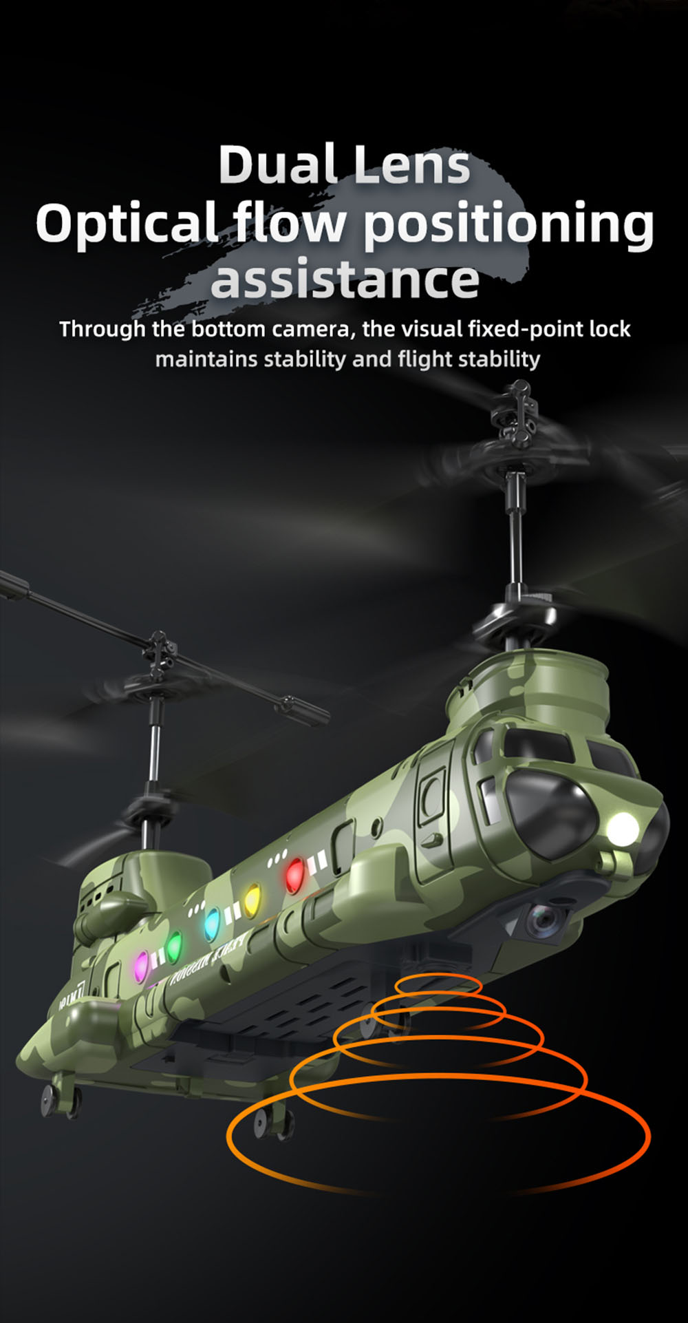 RC LM19 Chinook Camera Helicopter 2.4G Remote Control Aircraft HD ...