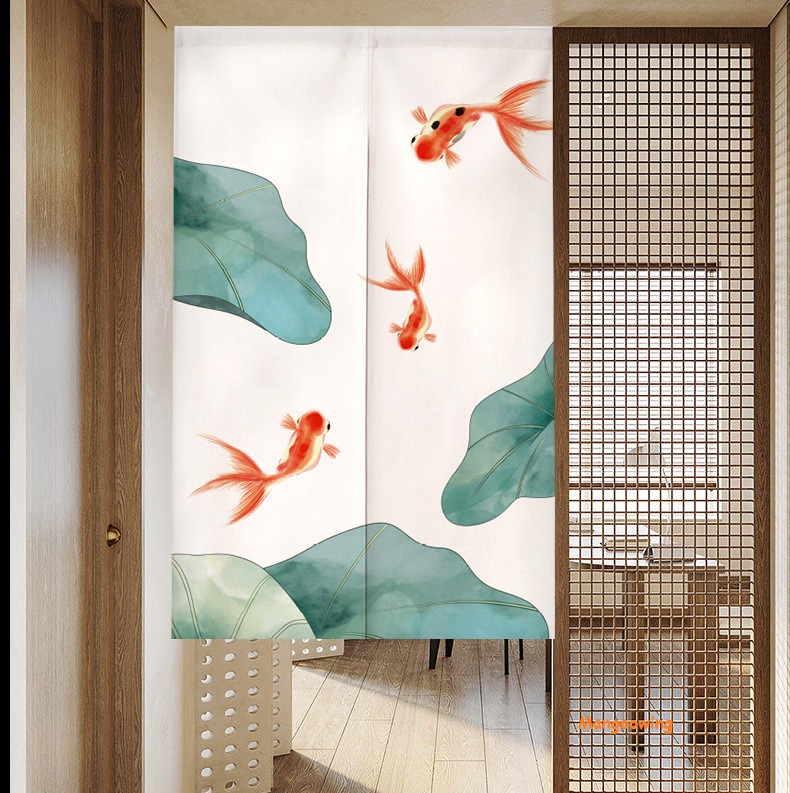 New Chinese Style Door Curtain for Kitchen Long Customize Doorway ...