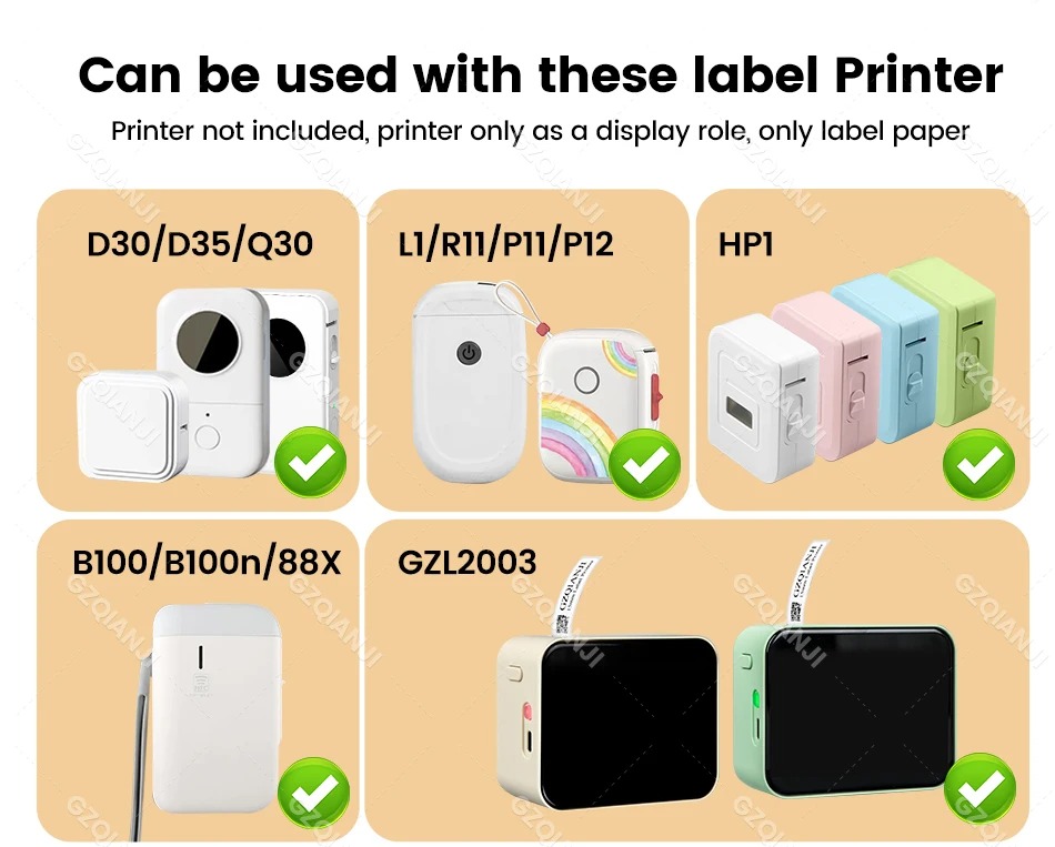 Marklife P12 Portable Inkless Thermal Printer Mini Label Printer ...