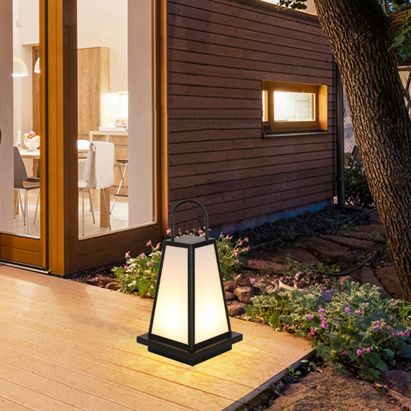 TWINKVILLA Solar Floor Lamp Set – 2-Pack Waterproof Metal Solar Lanterns (21.5” & 18.5” Tall) With Handle, Auto On/Off, 3 Brightness Levels – Perfect For Patio, Garden, Pathway