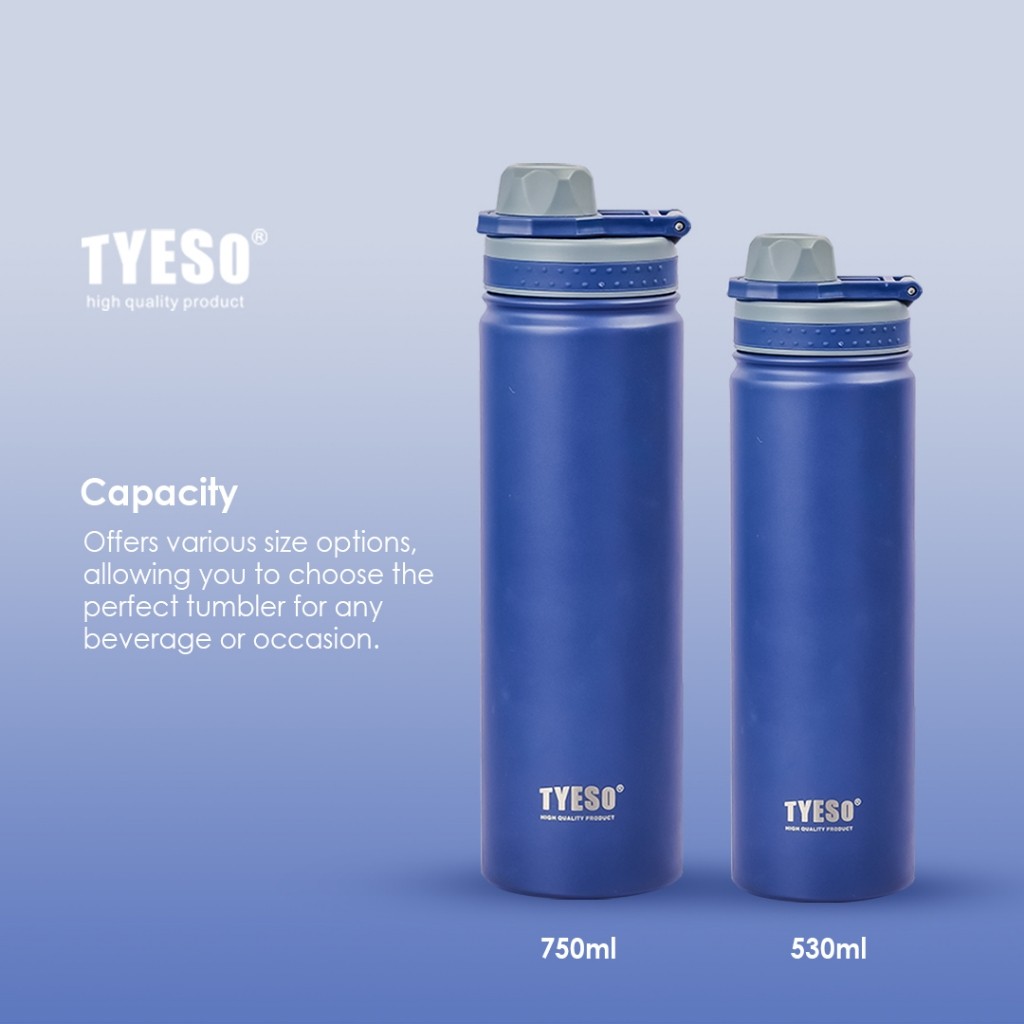 TYESO Original 750ml Customizable Name Tahan Sejuk Thermos Tumbler