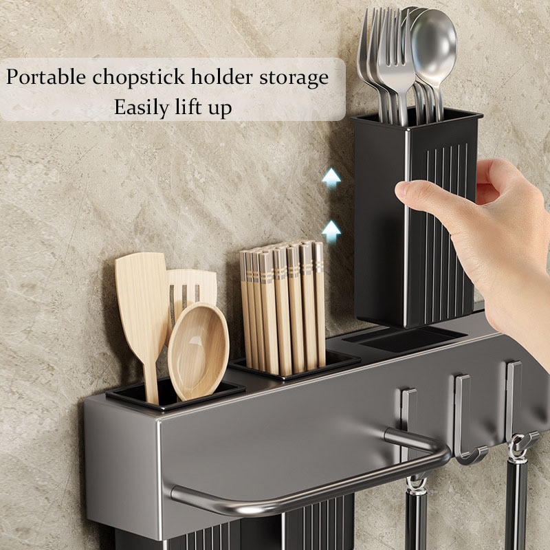 yingdesi.my On Wall Knife Rack Stainless Steel knife and utensil Rack ...