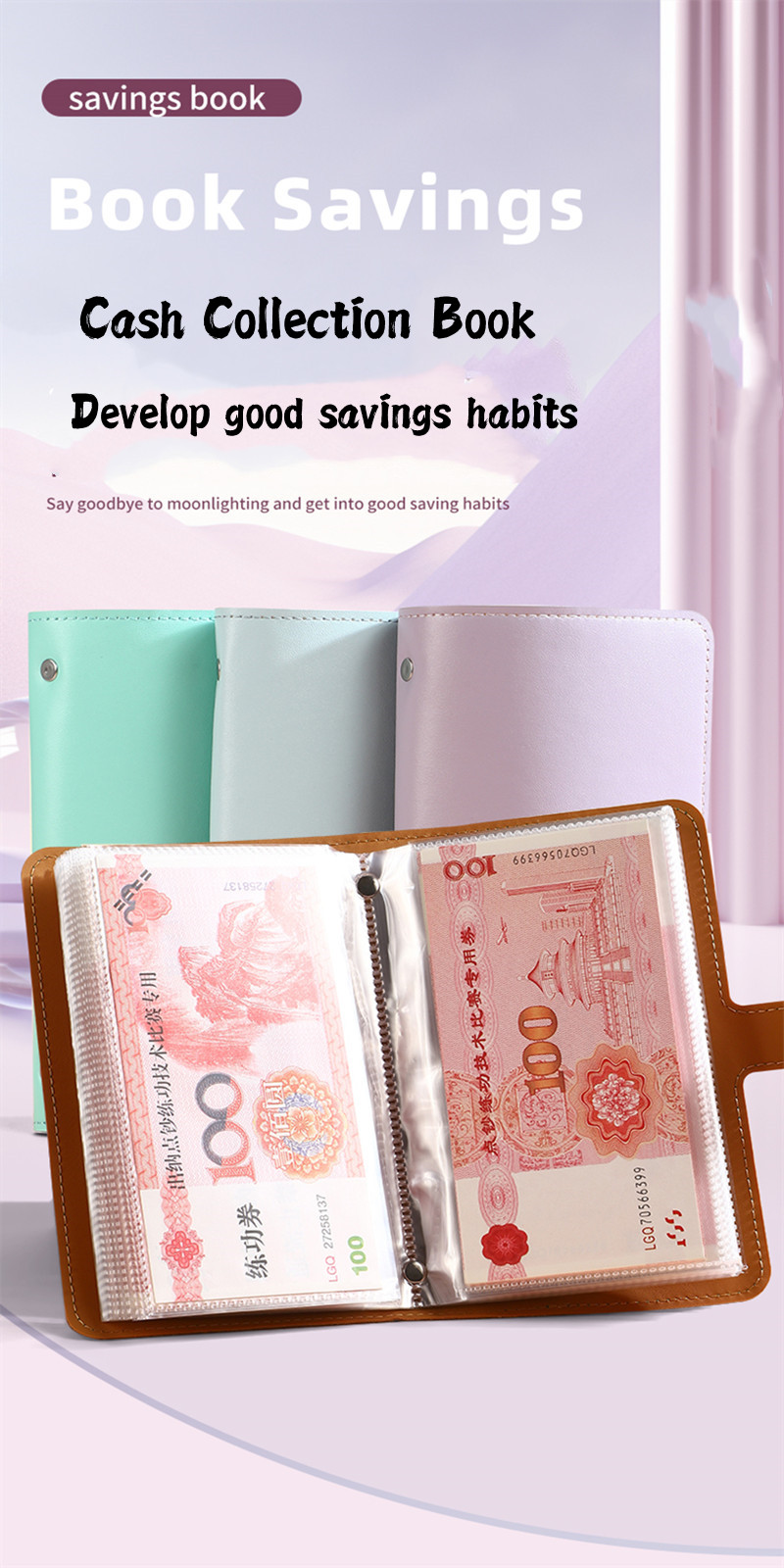 Cash Collection Book Cash Deposit Book Savings Folder Storage Book ...