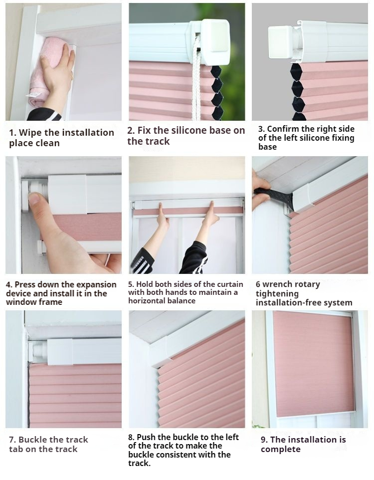 Premium Roller Blind / window Blind without drilling/ Bidai Tingkap ...