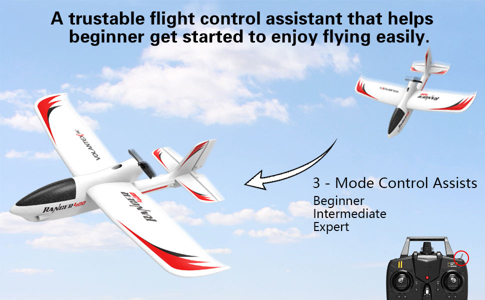 VOLANTEXRC RC Airplane Control EPP Foam 2.4GHz 3Channel Ranger600 Fixed ...