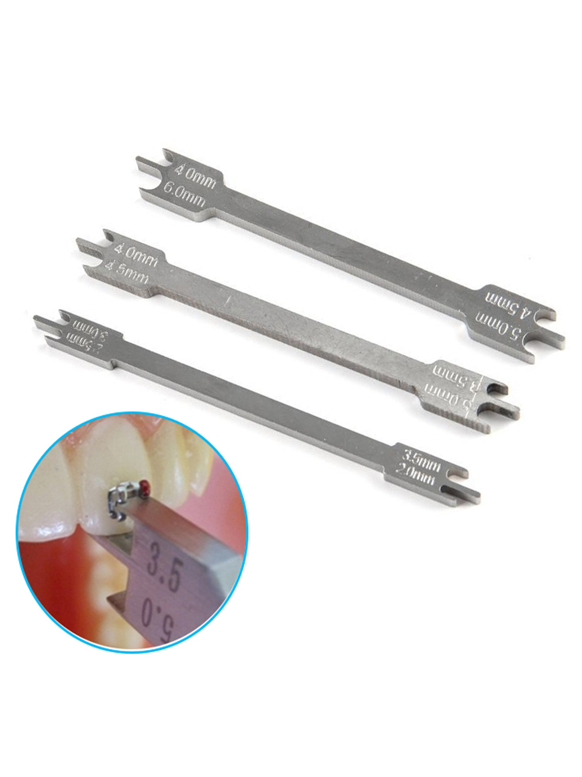 Dental Bracket Gauge Locator Stainless Steel Rod Bracket Positioner ...