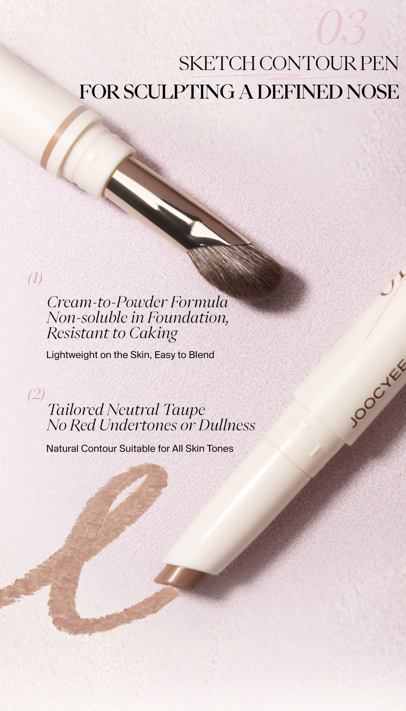 JOOCYEE 酵色 Pen Contour and Highlighter Pen Natural Brightening Smooth ...