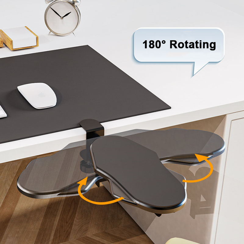 *Rotating* Computer Arm Rest Adjustable PC Wrist Rest Extender Desk ...