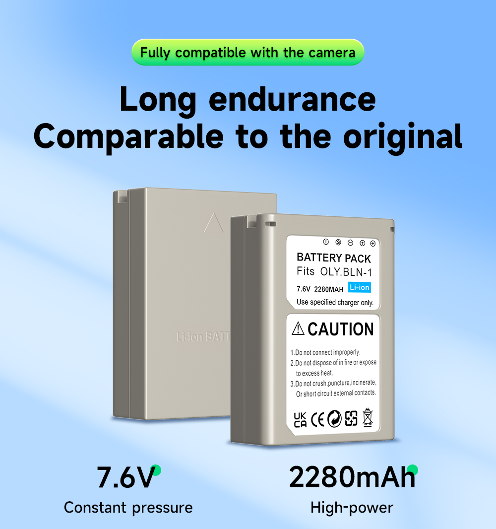 Batteria Premium PATONA PS-BLN1 Per Olympus OM-D E-M5, E-M1, PEN E-P5, XZ-2 - 1140mAh