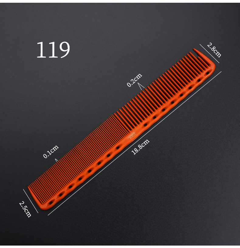 High Temperature Resistant Orange Hair Comb Set Multi-Size Apple Comb ...