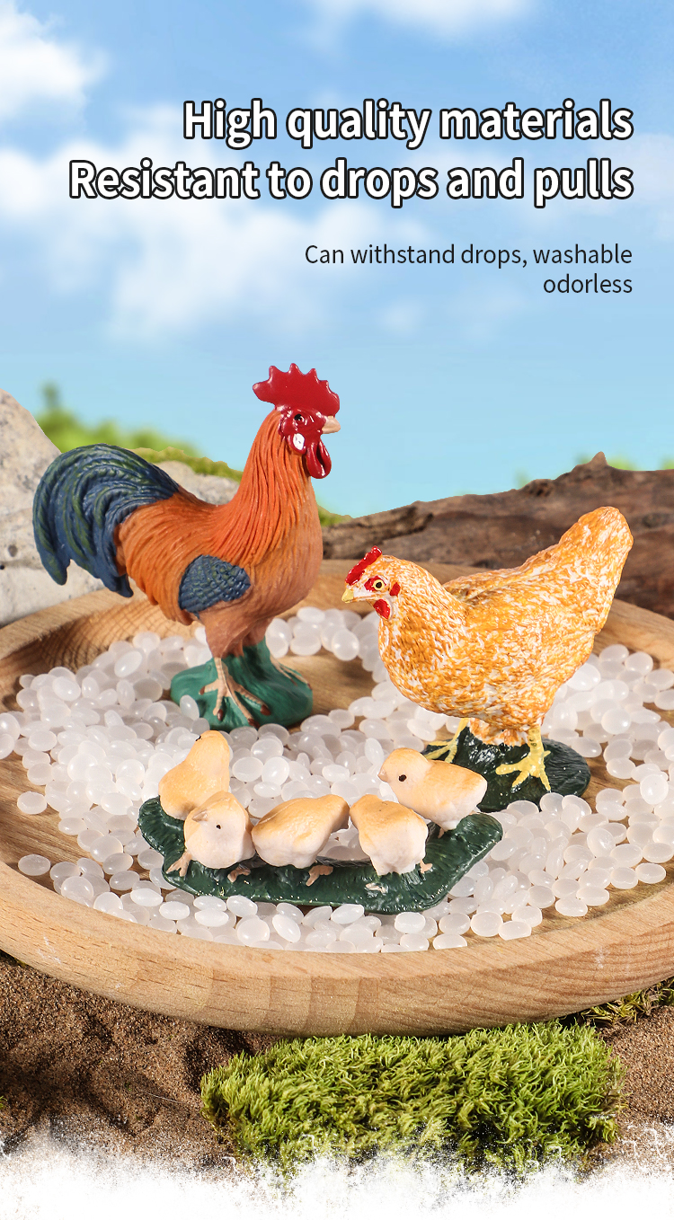 Simulated Farm Turkey Chicken Animal Toy Statue Realistic Chicken Farm ...