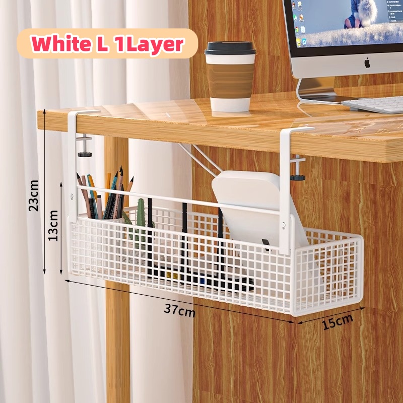 1 Pc Under-desk Cable Management Tray No-drill Power Cable Rack Box Wire Socket Storage Wiring Organizer - 15 - View #9