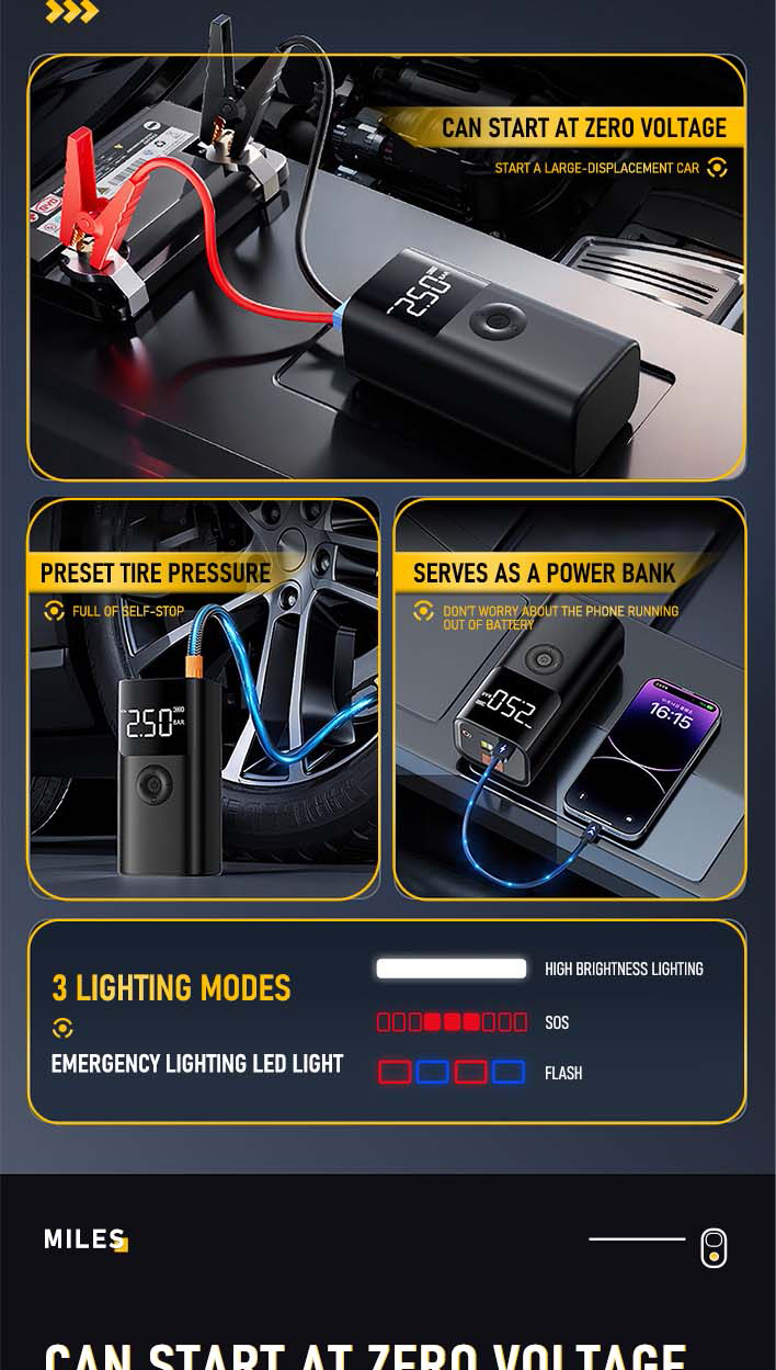 High Power Jump Starter With Air Compressor at Rose Braddon blog
