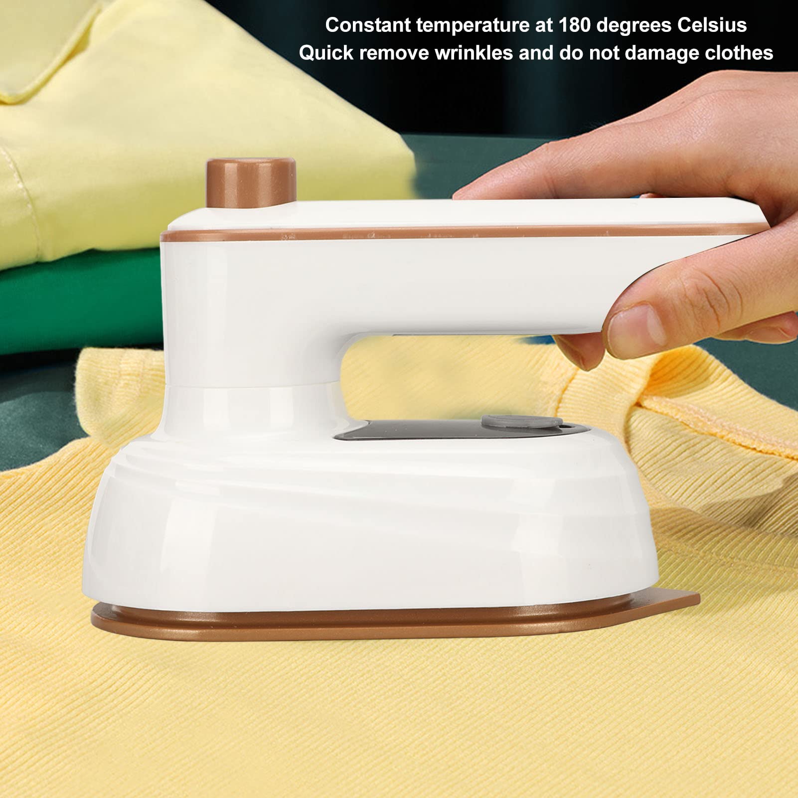Mini Travel Ironing Machine, 180°Rotatable Handheld Garment Steamer for ...