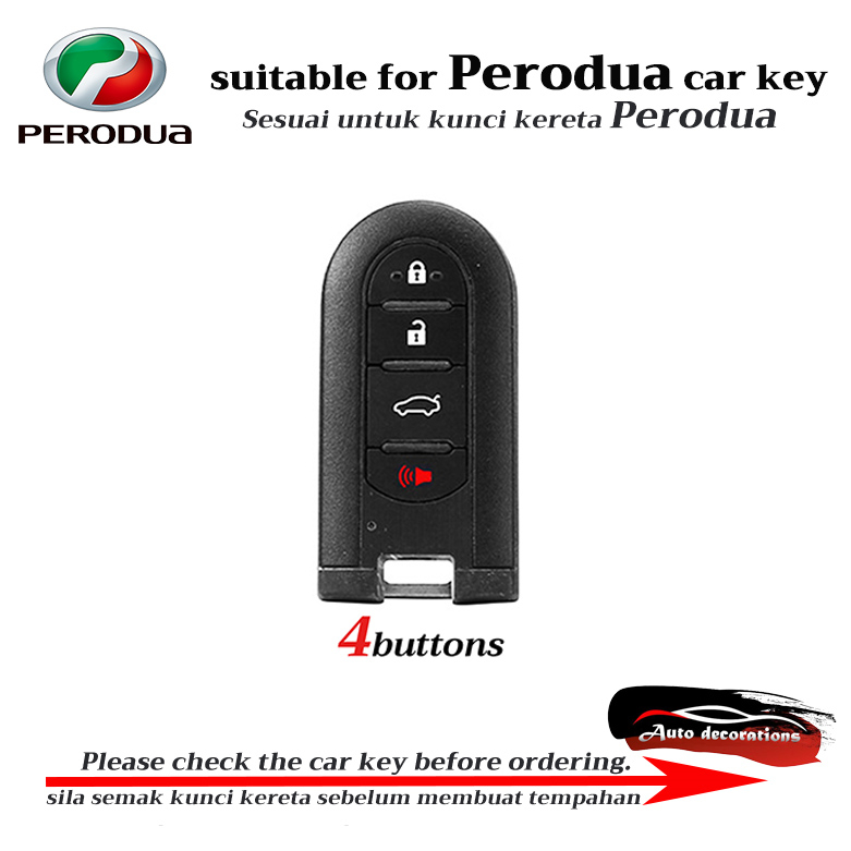 perodua car key case for Bezza MYVI AXIA ARUZ ALZA car key cover ...