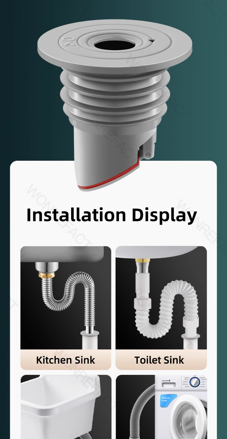Drain Odor-proof Seal Plug Cover Drain Seal Plug Washing Machine Drain ...