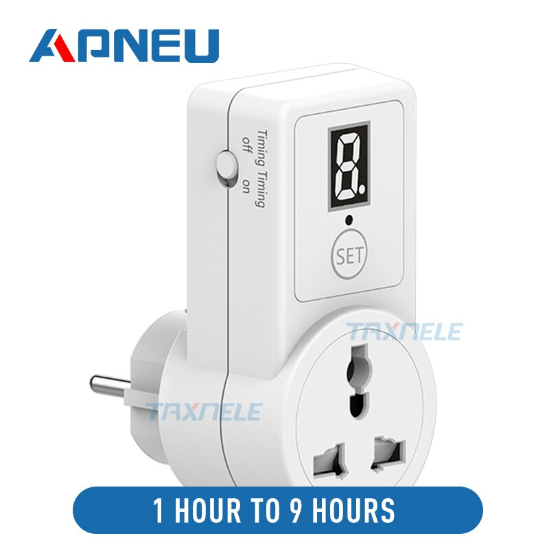 digital Countdown Timer Switch Universal Socket Plug-in Time Control ...