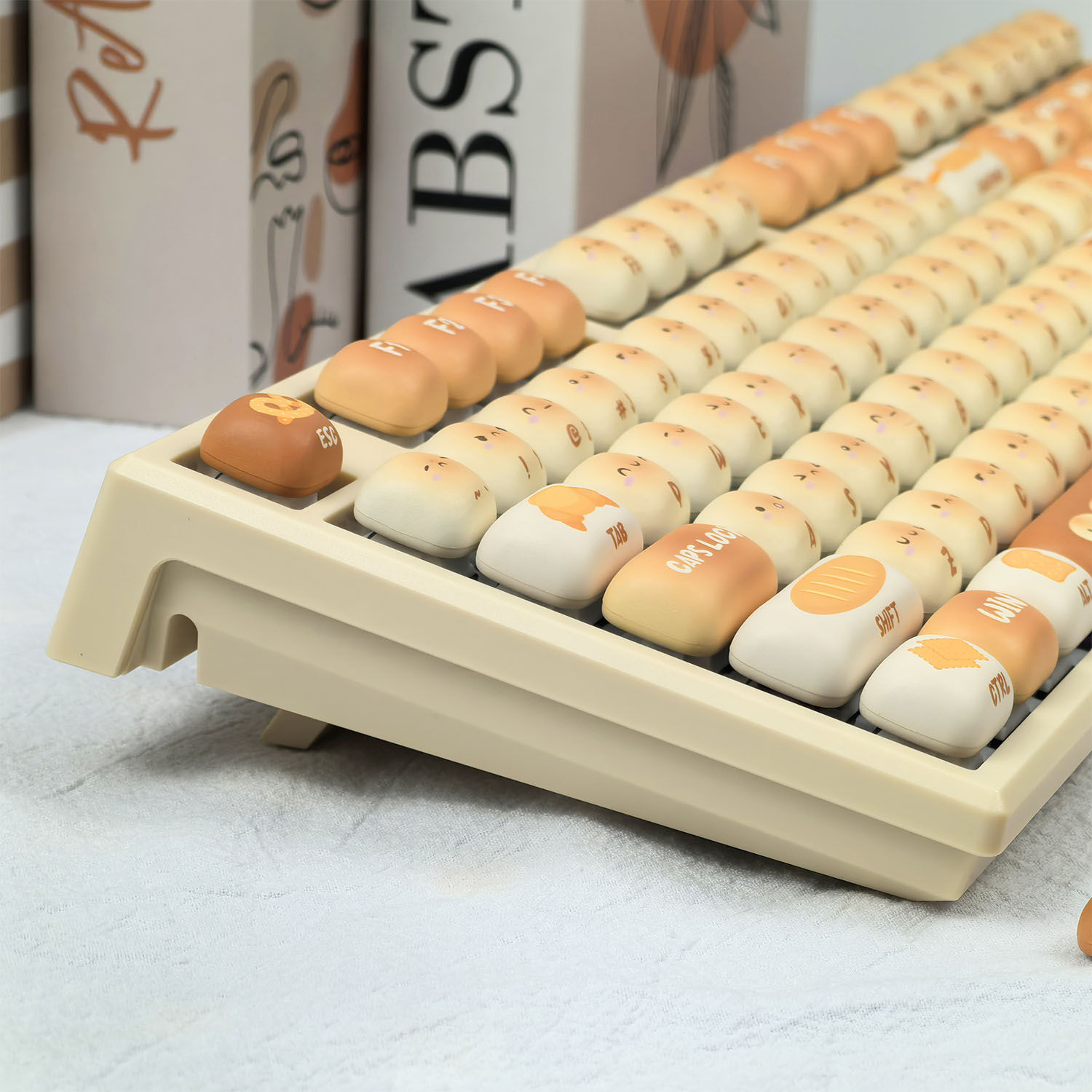 Bread Paradise Hot-Swappable Wireless Mechanical Keyboard Keycap Set ...