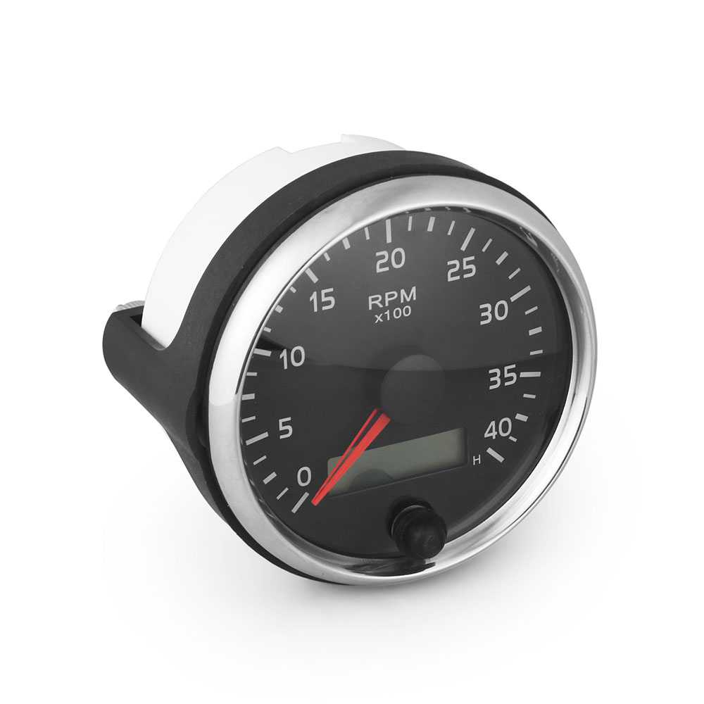 85MM Tachometer 0-4000RPM 12V/24V RPM Gauge with 10 Colors Tacho Meter ...
